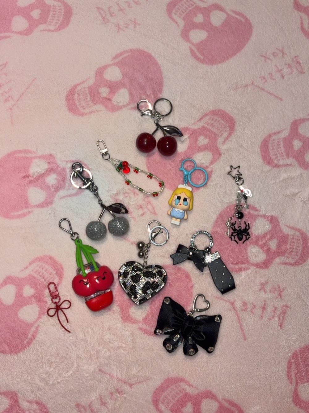 Silver Keychain / Bag Charm Lot
